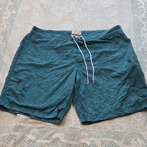 J. Crew Green Men's Swim Board Shorts Size 36